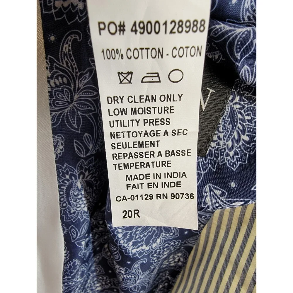 Lauren Ralph Lauren UltraFlex Classic-Fit Seersucker Sport Coat Boys 20R White - Picture 13 of 15